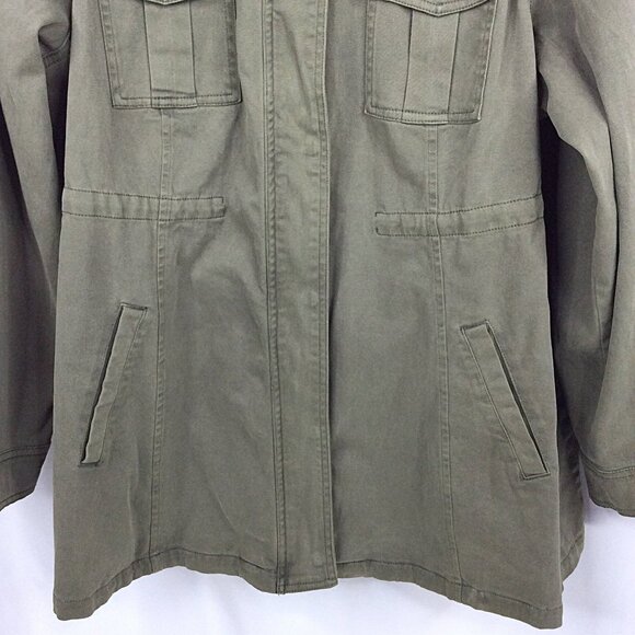 Torrid Military Army Green Anorak Utilty Jacket Women's Plus Size 3X Canvas - Picture 7 of 12